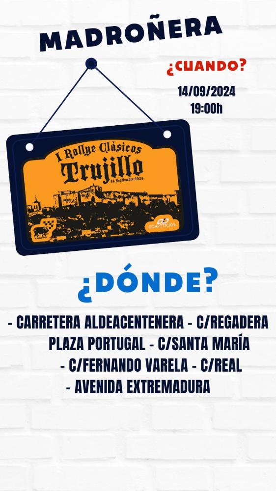 Imagen Rallye Trujillo 2024 - PASA POR MADROÑERA